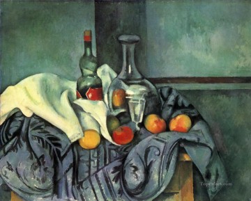 Paul Cezanne Painting - Bodegón botella de menta Paul Cezanne